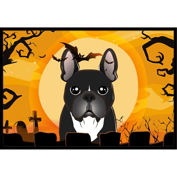 Jensendistributionservices Halloween French Bulldog Indoor & Outdoor Mat, 24 x 36 in. MI2556827 - main